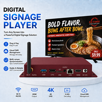 Red 4K con Software CMS Gratuito, Sistema Android, Almacenamiento de 2+32 GB, Sistema de Publicidad Multimedia