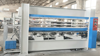 Presse hydraulique automatique à alimentation 3 couches 1300*3000 pour le laminage de panneaux de particules, MDF, contreplaqué, bois - Machine de pressage CNC
