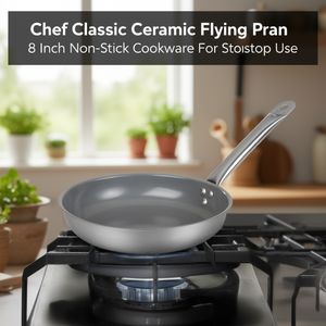 Padella in ceramica Chef Classic da 8 pollici antiaderente per uso su piano cottura - Product Image 3
