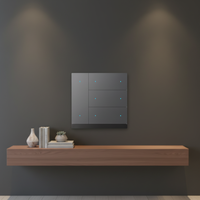Interrupteur mural intelligent KNX/GVS/K-bus/OEM/ODM Waltz Lighting, contrôle de scène, bouton poussoir pour volet roulant avec capteur de température intégré