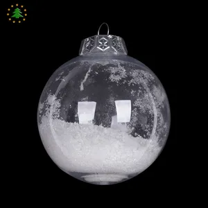 Jintai custom esferas navidad e 2021 decoracion chiaro trasparente palla di natale palla