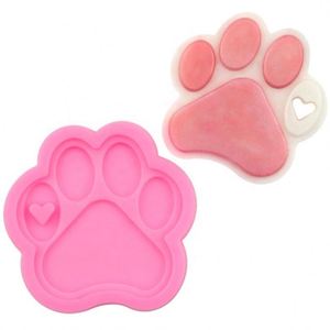 Cute Cat Paw Silicone Mold, Fondant <b>Cake</b> Decorating Tool, Soap Mold <b>Slice</b> - Product Image 5