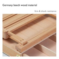 Chevalet de peinture et de dessin pliable en bois pour enfants, table de bureau d'école réglable, fournitures artistiques professionnelles W&K EW05B
