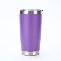 Tasse à café de voyage isolée sous vide à double paroi de 20oz 30oz gobelet tasse en acier inoxydable