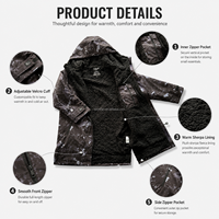 Vestes imperméables pour garçons et filles, parka de bain personnalisée imprimée, doublure polaire chaude, manteau d'extérieur pour la natation, le surf et la plage