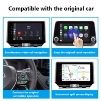 Dongle multimédia Carplay, écran tactile, HD, avec Support miroir-lien, pour système Android, avec Radio