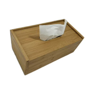 Custom Logo Simple Bamboo <strong>Tissue</strong> <strong>Boxes</strong> for Restaurant and Hotel Square <strong>Paper</strong> Storage with Factory Wholesale - Product Image 5