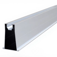 Support de fixation de panneaux solaires en aluminium anodisé OEM AL6005, rails de montage sur toit, structure de montage de panneaux solaires, norme AS/NZ1170.2, garantie 15 ans
