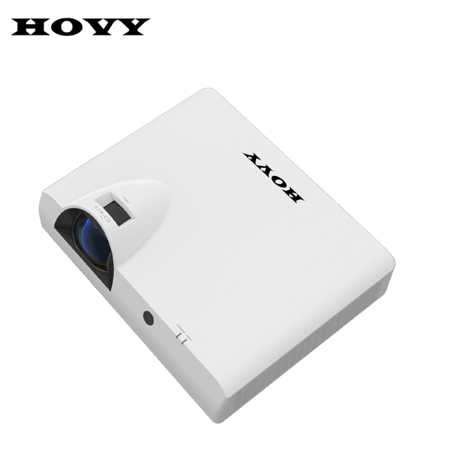 Hovy 7000 Lumens 3D Cinema Video Projector HD 2K Home Theater UST LCD Ultra Short Throw Android Built-in Speakers