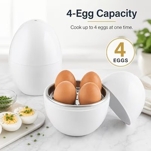 <span class=keywords><strong>Cuiseur</strong></span> à œufs au <span class=keywords><strong>micro</strong></span>-ondes pour des œufs durs/moyennement cuits rapidement en 5 minutes, préparation facile de petit-déjeuner - Product Image 2