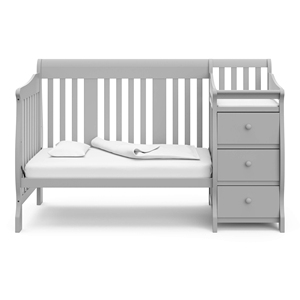 Cuna Convertible 5 en 1 con <span class=keywords><strong>Cambiador</strong></span>, Compatible con Colchón de Cuna Estándar, Se Convierte en Cama para Niños Pequeños - Product Image 5