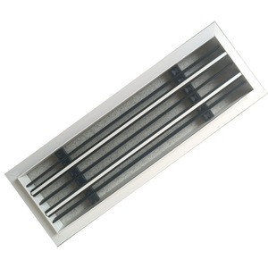 Louvered Air Vent Rectangle ABS Plastic 1/2 In Bar Spacing Adjustable Ceiling Installation Minimalist Design - Product Image 1