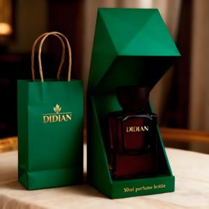 Botella <span class=keywords><strong>de</strong></span> Perfume Vacía Plana Personalizada OEM, Botella <span class=keywords><strong>de</strong></span> Vidrio para Perfume <span class=keywords><strong>de</strong></span> Fondo Grueso <span class=keywords><strong>de</strong></span> 50 ml, Pulida, con Caja Personalizada y Bolsa <span class=keywords><strong>de</strong></span> Papel - Product Image 2