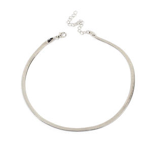 Uzun moda zincir takı, yılan kemik zinciri gerdanlık altın düz yılan zinciri - Product Image 5