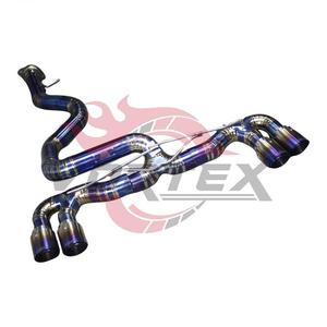 Vortex Titanium Valvetronic Catback Exhaust fits BMW 1M Coupe E82 N54 Racing Muffler with Pie-cut Welding Burned Blue Tips - Product Image 4