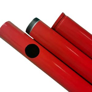 Tubo Antincendio Rosso - Prefabbricato Scanalato e Forato per Facile Installazione nella Protezione Antincendio - Product Image 2