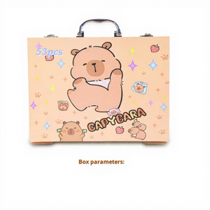 ชุดปากกาสีน้ำสำหรับเด็ก 53 ชิ้น กล่องพลาสติกลายการ์ตูน ของขวัญวัน<span class=keywords><strong>เด็ก</strong></span> อุปกรณ์ศิลปะ อุปกรณ์วาด<span class=keywords><strong>ภาพ</strong></span> อุปกรณ์พิมพ์ สีเทียน - Product Image 3