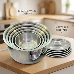 Hot Sale Modern Design 5-Piece Stainless Steel Cookware <b>Set</b> Induction Bottom <b>Pans</b> Non-Stick Dishwasher Safe Low Price - Product Image 3