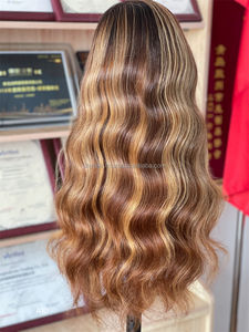Peluca Frontal Premium de Cabello Humano Europeo Virgen con Balayage y Reflejos, HD Transparente para 250% de Densidad, 24 Pulgadas, con Parches y Orejeras - Product Image 2