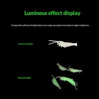 Vente en gros d'usine : Leurre lumineux universel pour crevettes, eau douce et eau salée, 3,3 cm, 50 pièces par lot