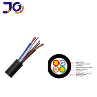 OEM personalizado modo único GYXTW tipo 4 8 12 24 Core híbrido cable de alimentación de fibra óptica Cables de comunicación al aire libre