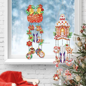 PL DIY Automne Décor Dot Diamant Peinture Ornements Personnalisé Porte Fenêtre Décor Art <span class=keywords><strong>Vent</strong></span> Carillon Intérieur Maison Decore Artisanat Accessoires - Product Image 4