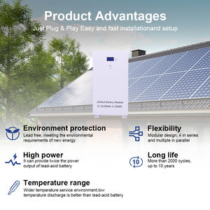 بطارية تخزين الاتحاد الأوروبي أفضل بطاريات Powerwall 10 كيلو واط في الساعة 200ah 280 أمبير في الساعة 100 أمبير في الساعة تخزين الطاقة الشمسية بطارية Lifepo4 المثبتة على الحائط - Product Image 3