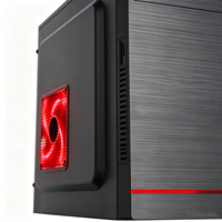 Boîtier PC MicroATX en acier SPCC 0,35 mm avec panneau frontal USB, mini-tour, ventilation réseau, 3 ventilateurs, accessoires DIY pour ordinateur de jeu