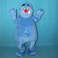 Jouet en peluche de la mort de madagascar, mascotte bleue, costume, animal personnalisé, mascotte