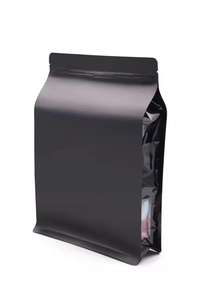 Kantong kopi hewan peliharaan, tahan kelembaban, kantong berdiri Foil aluminium, kantong kopi daur ulang dengan jendela bening & ritsleting untuk kemasan makanan ringan, teh, kopi - Product Image 6