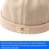 RongGuang mayorista fabricante Otoño Invierno personalizado algodón lindo niños bebé sombrero cálido sombrero para actividades al aire libre