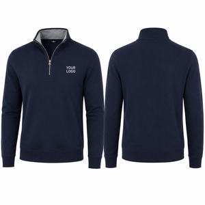 Fabricante de Ropa de Marca Privada OEM, Sudadera con Cierre de Cremallera Personalizada para Hombre, Sudadera Informal Elástica que Absorbe la Humedad - Product Image 2