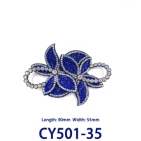 Breloques de chaussures 3D en forme de papillon, accessoires floraux en strass pour la décoration supérieure des sandales pour femmes