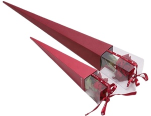 Sacs en papier individuels très demandés, sacs-coffrets personnalisés en couleur pour la promotion de fleurs de la Saint-Valentin - Product Image 4