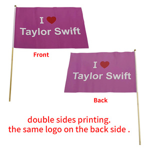 Bendera Tangan Warna Merah Putih Kuning Kosong Ukuran Kustom Bendera Kecil - Product Image 5
