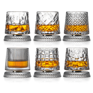 Bicchiere da Shot in Vetro di Lusso Leggero e di Alto Valore, Design con Fondo Rotante e Funzione Decompressione per Whisky - Product Image 1