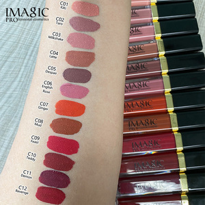 Gloss à lèvres liquide mat pour <span class=keywords><strong>femme</strong></span>, rouge à lèvres longue tenue, résistant à l'eau et à séchage rapide, marque privée - Product Image 2