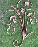 Balustrade décorative en fer forgé, 10 pièces, accessoire pour balustrade de fenêtre ou de clôture