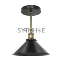 Lampes suspendues en fer AC85-265V, luminaires suspendus noirs, cuisine, chambre à coucher, salle à manger, restaurant, immobilier, Sytmhoe