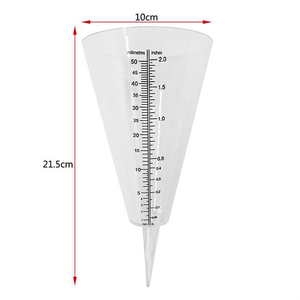 <span class=keywords><strong>Pluviomètre</strong></span> conique transparent en plastique pour jardin et extérieur, modèle météorologique HUAFU 005, tasse de mesure de pluie portable - Product Image 2