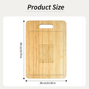 WDF Venta al por mayor Holz Schneiden Brett Bambus Tabla de cortar de madera Natural Bloque de cocina Protección del medio ambiente Tabla de cortar de Bambú - Product Image 6