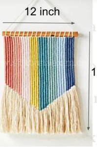 งานฝีมือแขวนผนังลายดอกไม้แบบมาคราเม่ Rambo Mecrome NS TOMER รุ่นคลาสสิค เป็นมิตรกับสิ่งแวดล้อม ทำจากผ้าฝ้าย สำหรับงานแต่งงาน ออกแบบเองได้ - Product Image 2