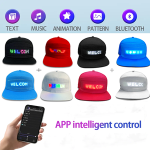 หมวกเบสบอล LED พร้อมแอพสำหรับผู้ใหญ่หมวก LED แบบปรับได้ - Product Image 3