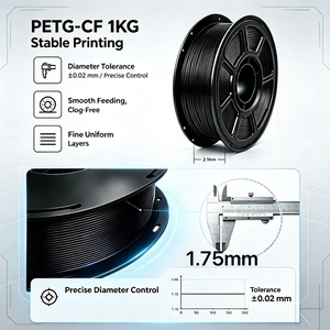 Filamento para Impresora 3D Zorvant PETG CF de Fibra de Carbono, 1.75mm, 1kg, Alta Rigidez, Acabado Mate, Modelo PETG-CF06-103 para Marcos de Drones - Product Image 2