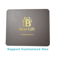 Kustomisasi Grosir BestGift LR01 Alas Meja Anti Selip dari Kulit PVC PU Embossed yang Tahan Lama, Alas Mouse, Hadiah