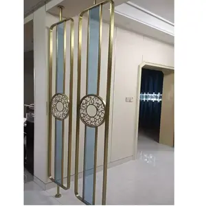 Wall decoration panels recycle room divider screens decorative fence restaurant decoration metal wooden divider wall partition