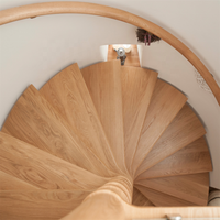 DAIYA – escaliers extérieurs en acier avec balustrade en verre trempé, escalier en spirale blanche