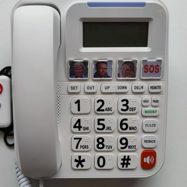 Manufacturer Wholesale Remote Control SOS Senior Old Large Big Button Home Office Hotel Antique Corded Phone Telephone