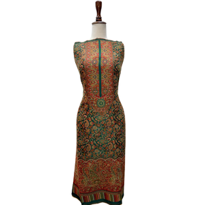 Premium Jacquard Jamawar <b>Suits</b> <b>Women</b> Elegant <b>3</b> <b>Piece</b> Ensemble Rich Texture Festive Formal Dress OEM ODM Bulk Manufacturer - Product Image 5