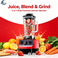 Mixeur-broyeur 2-en-1 avec deux tasses, multifonctionnel, robuste, pour smoothies et glace, appareil de cuisine domestique